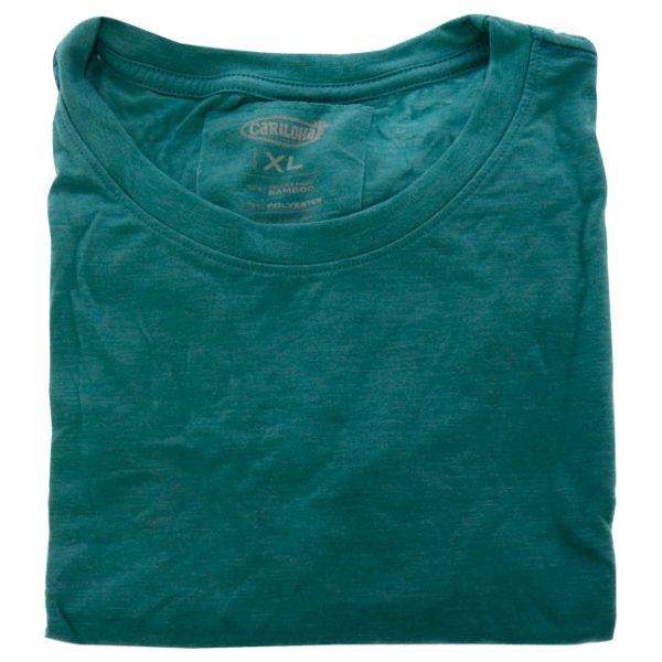 Cariloha Bamboo Crew Tee - Tropical Teal Heather by Cariloha for Women - 1 Pc T-Shirt (XL) Hot on Sale