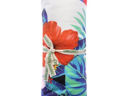 Cariloha Round Bamboo Beach Towel - Floral Stripe by Cariloha for Unisex - 1 Pc Towel Discount