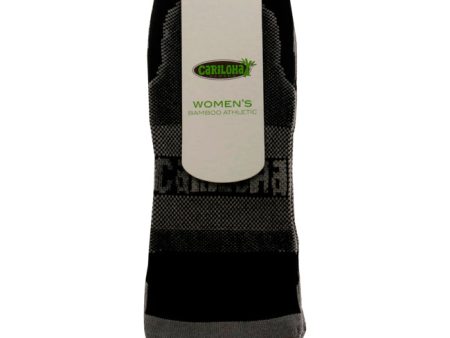 Cariloha Bamboo Athletic Socks - Carbon-Black by Cariloha for Women - 1 Pair Socks (L XL) Online Hot Sale