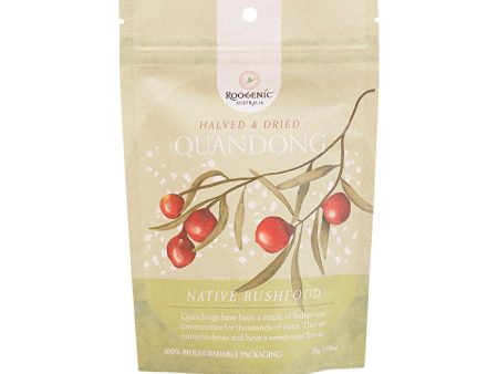 Roogenic Australia Native Bushfood Halved & Dried Quandong 30g For Discount