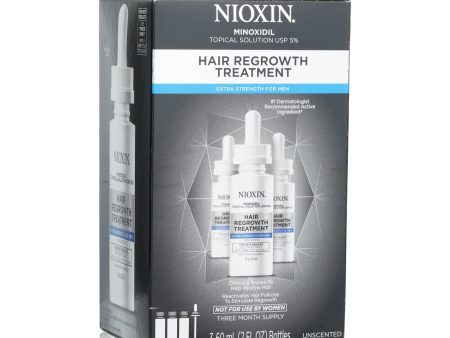 Nioxin Minoxidil 5% Hair Regrowth Treatment Extra Strength For Men  3x60ml 2oz Cheap