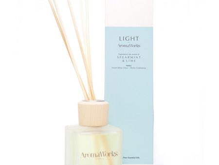 Aromaworks Light Reed Diffuser - Spearmint and Lime by Aromaworks for Unisex - 3.4 oz Reed Diffusers Online Sale