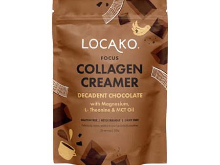 Locako Collagen Creamer Focus (Decadent Chocolate) 300g For Cheap