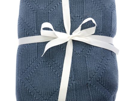 Cariloha Bamboo Knit Throw - Diamond Blue Lagoon by Cariloha for Unisex - 1 Pc Blanket on Sale