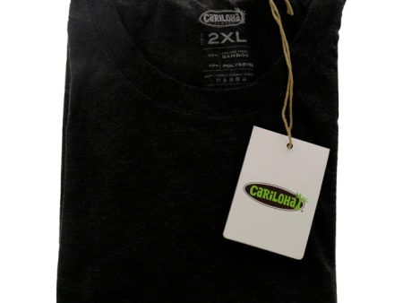 Cariloha Bamboo Comfort Crew Tee - Charcoal by Cariloha for Men - 1 Pc T-Shirt (2XL) Supply