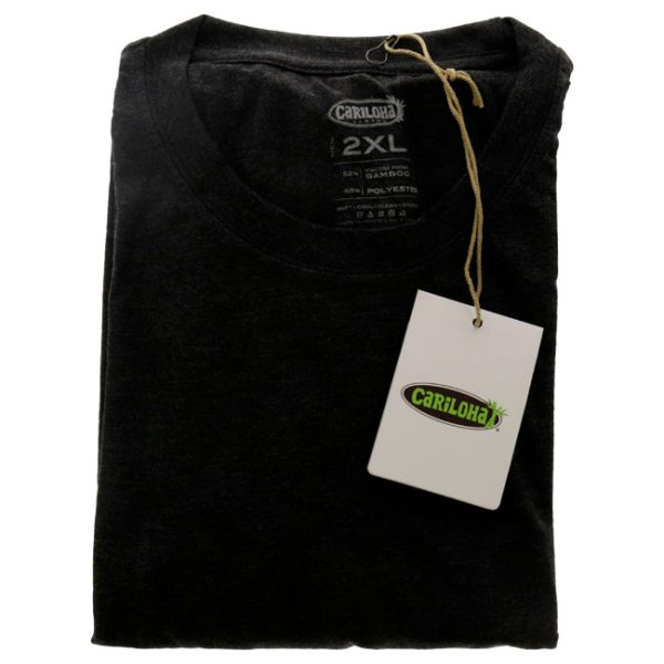 Cariloha Bamboo Comfort Crew Tee - Charcoal by Cariloha for Men - 1 Pc T-Shirt (2XL) Supply