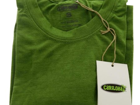 Cariloha Bamboo Comfort Crew Tee - Palm Green by Cariloha for Men - 1 Pc T-Shirt (S) Discount