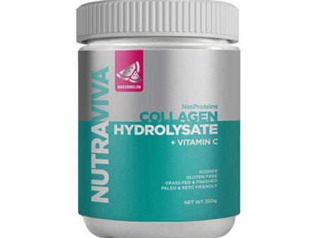 Nutraviva (nes Proteins) NutraViva NesProteins Collagen Hydrolysate + Vitamin C Watermelon 350g For Discount