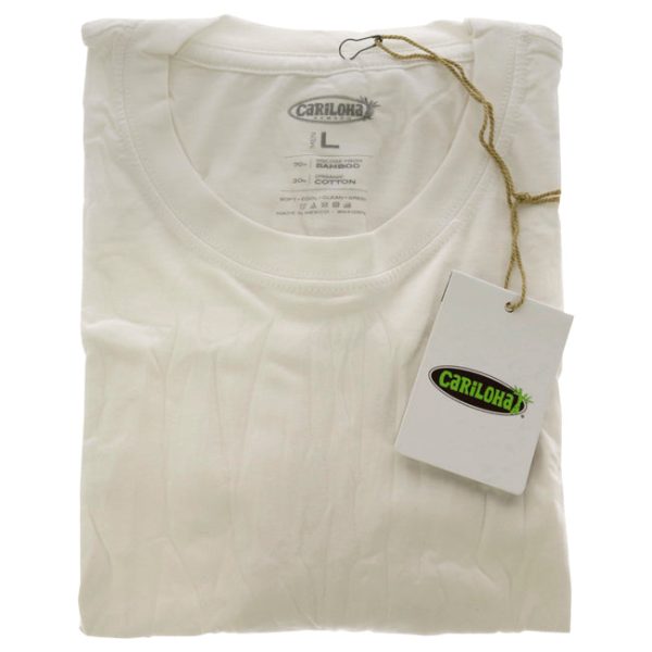 Cariloha Bamboo Crew Tee - White by Cariloha for Men - 1 Pc T-Shirt (L) Online