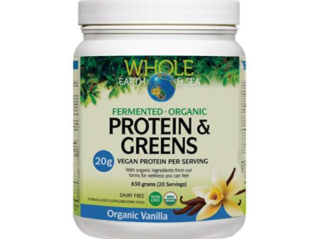 Whole Earth & Sea Protein & Greens Organic Vanilla 630g For Discount