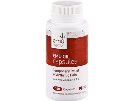 Emu Tracks Emu Oil 750mg Capsules 100c For Sale