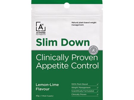 Activated Nutrients Slim Down (Clinically Proven Appetite Control) Lemon-Lime 45g Fashion