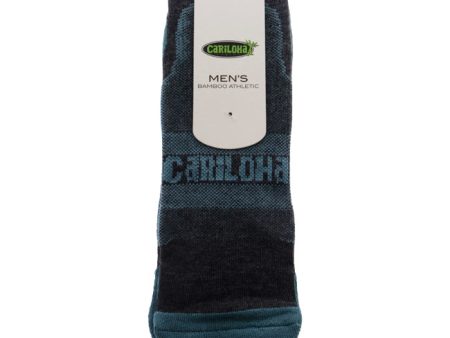 Cariloha Bamboo Athletic Socks - Refresh Teal by Cariloha for Men - 1 Pair Socks (L XL) Online Sale