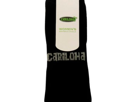 Cariloha Bamboo Ankle Socks - Black-Gray by Cariloha for Women - 1 Pair Socks (S M) Online