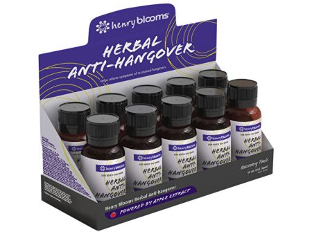 Henry Blooms Herbal Anti-Hangover (Recovery Tonic) 50ml x 10 Display Online Hot Sale