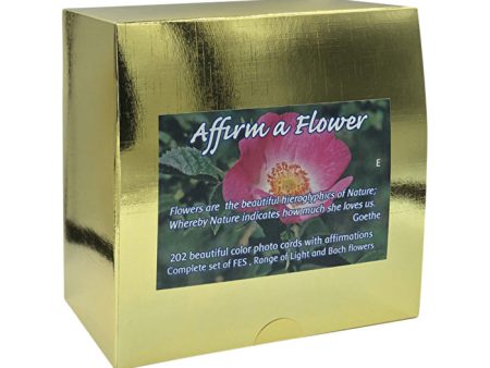 Fes Flower Essences FES Affirm a Flower Cards: Complete Set of Quintessentials, Range of Light & Bach x 202 Set Online Sale