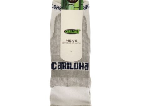 Cariloha Bamboo Athletic Socks - Heather Gray by Cariloha for Men - 1 Pair Socks (L XL) Fashion