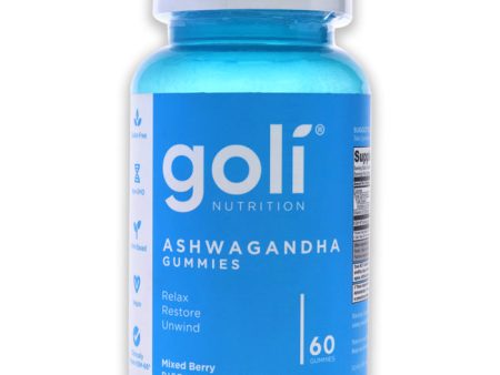 Goli Ashwagandha Gummies - Mixed Berry by Goli for Unisex - 60 Count Dietary Supplement Hot on Sale