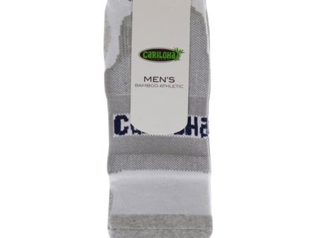 Cariloha Bamboo Athletic Socks - Heather Gray by Cariloha for Men - 1 Pair Socks (S M) on Sale