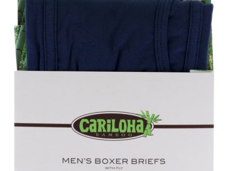 Cariloha Bamboo Boxer Briefs - Steel Blue by Cariloha for Men - 1 Pc Boxer (S) Online Hot Sale