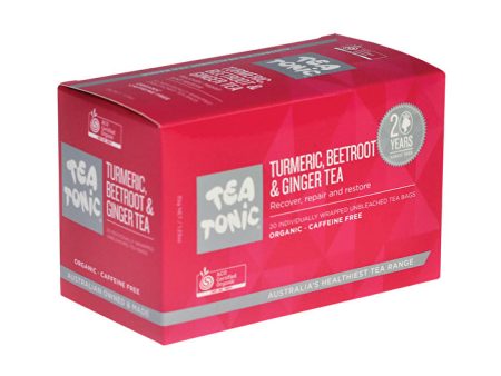 Tea Tonic Organic Turmeric Beetroot & Ginger Tea x 20 Bags Cheap