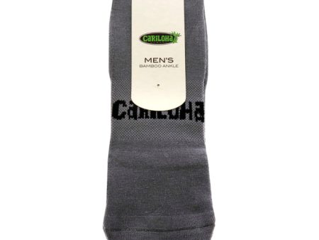 Cariloha Bamboo Ankle Socks - Carbon-Black by Cariloha for Men - 1 Pair Socks (S M) Online now