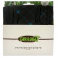 Cariloha Bamboo Boxer Briefs - Carbon Argyle by Cariloha for Men - 1 Pc Boxer (XL) Online