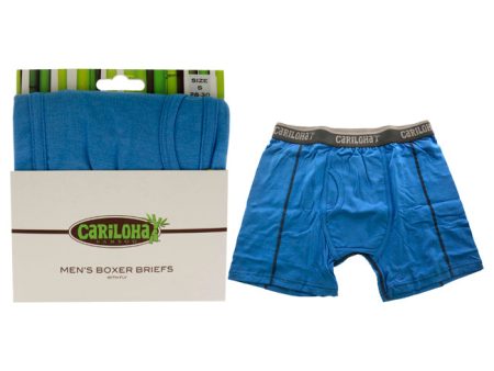 Cariloha Bamboo Boxer Briefs - Cobalt Heather by Cariloha for Men - 1 Pc Boxer (S) Online now