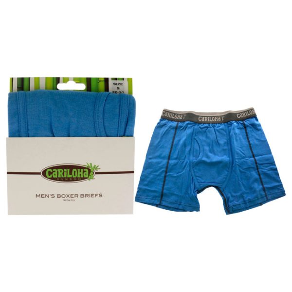 Cariloha Bamboo Boxer Briefs - Cobalt Heather by Cariloha for Men - 1 Pc Boxer (S) Online now