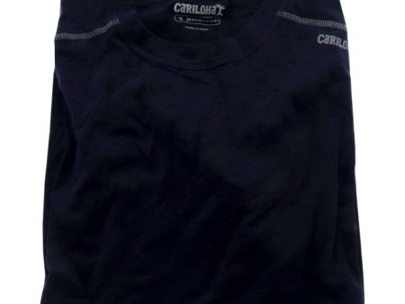 Cariloha Bamboo Activewear Long-Sleeve T-Shirt - Navy by Cariloha for Men - 1 Pc T-Shirt (S) Fashion