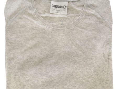 Cariloha Bamboo Athletic Long-Sleeve T-Shirt - Light Heather Gray by Cariloha for Women - 1 Pc T-Shirt (S) Supply