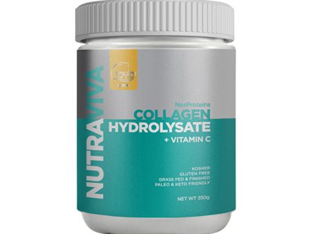 Nutraviva (nes Proteins) NutraViva NesProteins Collagen Hydrolysate + Vitamin C Lemon 350g Hot on Sale