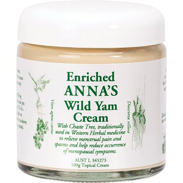 Anna s Wild Yam Cream (Her) Menstrual & Menopausal Symptoms 100g Sale