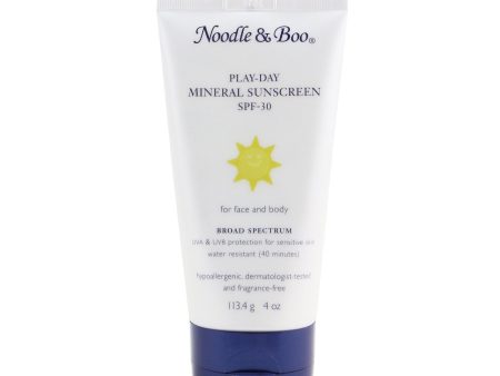 Noodle & Boo Play-Day Mineral Sunscreen SPF-30 - For Face & Body (Exp. Date 06 2022)  113.4g 4oz on Sale