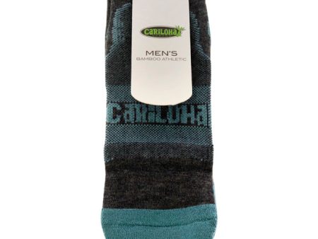 Cariloha Bamboo Athletic Socks - Refresh Teal by Cariloha for Men - 1 Pair Socks (S M) on Sale