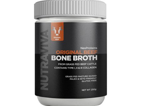 Nutraviva (nes Proteins) NutraViva NesProteins Bone Broth Original Beef 250g on Sale