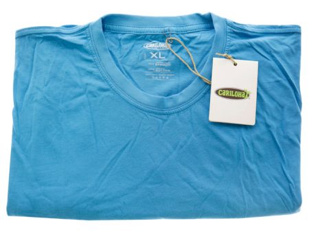 Cariloha Bamboo Crew Tee - Caribbean Blue by Cariloha for Men - 1 Pc T-Shirt (XL) Cheap