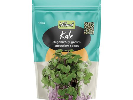 Untamed Health Organically Grown Sprouting Seeds Kale 100g Supply