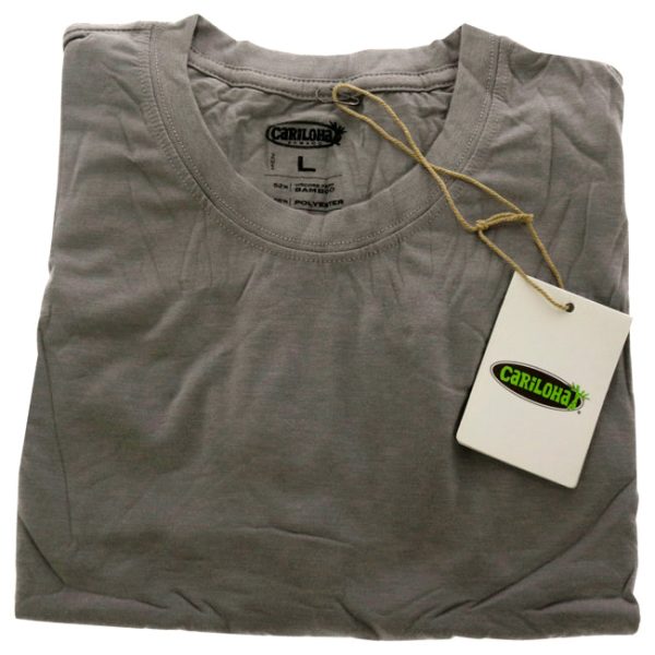 Cariloha Bamboo Comfort Crew Tee - Gray by Cariloha for Men - 1 Pc T-Shirt (L) For Discount