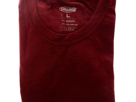 Cariloha Bamboo Comfort Crew Tee - Rockwood Red by Cariloha for Men - 1 Pc T-Shirt (L) For Discount