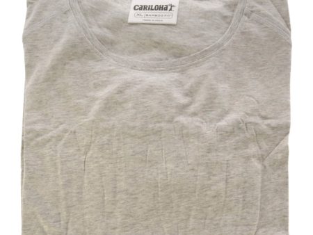 Cariloha Bamboo Athletic Long-Sleeve T-Shirt - Light Heather Gray by Cariloha for Women - 1 Pc T-Shirt (XL) Online