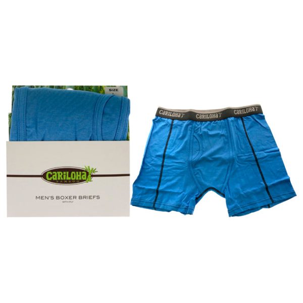 Cariloha Bamboo Boxer Briefs - Cobalt Heather by Cariloha for Men - 1 Pc Boxer (L) For Discount