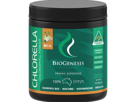 BioGenesis Australia Chlorella Milky Tea Powder 200g on Sale