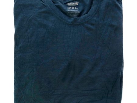 Cariloha Bamboo Comfort Crew Tee - Bermuda Blue by Cariloha for Men - 1 Pc T-Shirt (2XL) Discount