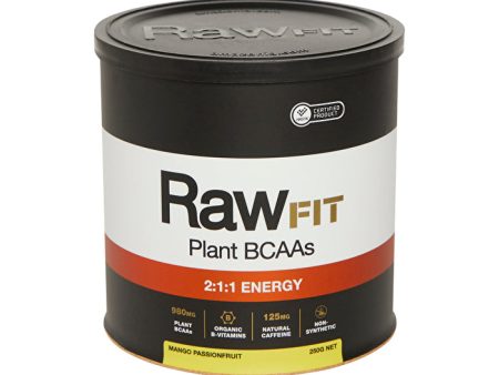 Amazonia Raw FIT Plant BCAAs 2:1:1 Energy Mango Passionfruit 250g Online Hot Sale